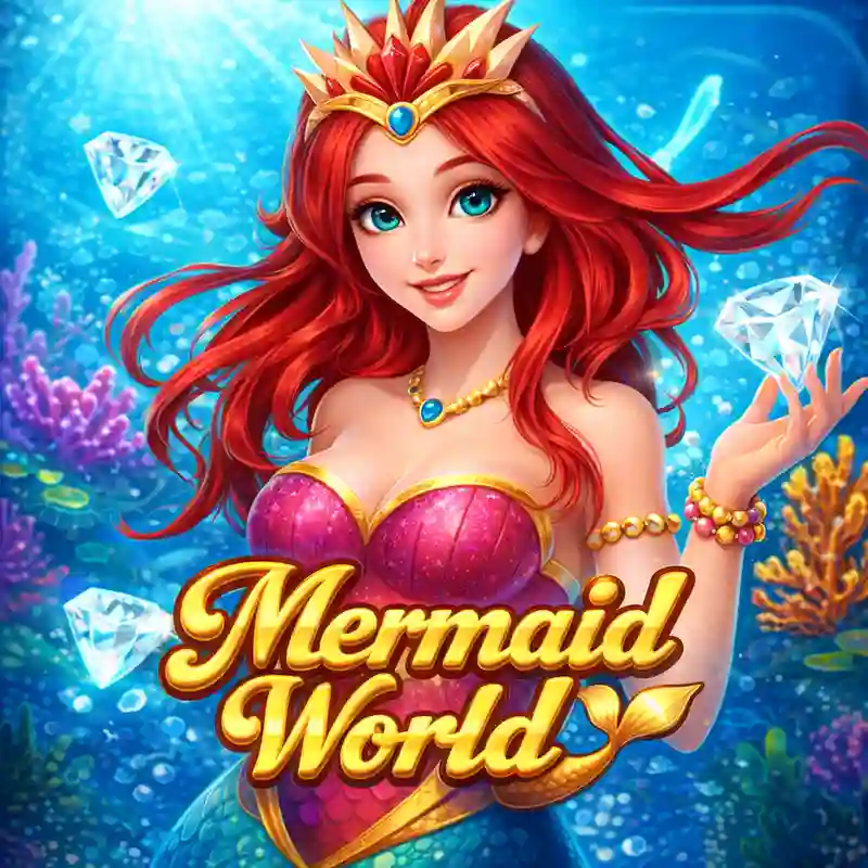 Mermaid World online casino game interface